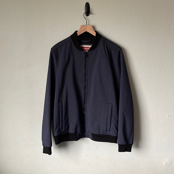Levi’s Navy Varsity Bomber - Picture 1 of 4